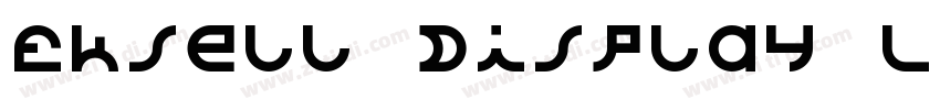 Eksell Display Large字体转换